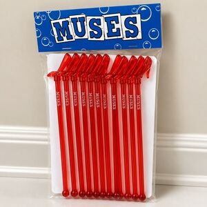 Muses MARDI gras SHOE Heel Swizzle Sticks